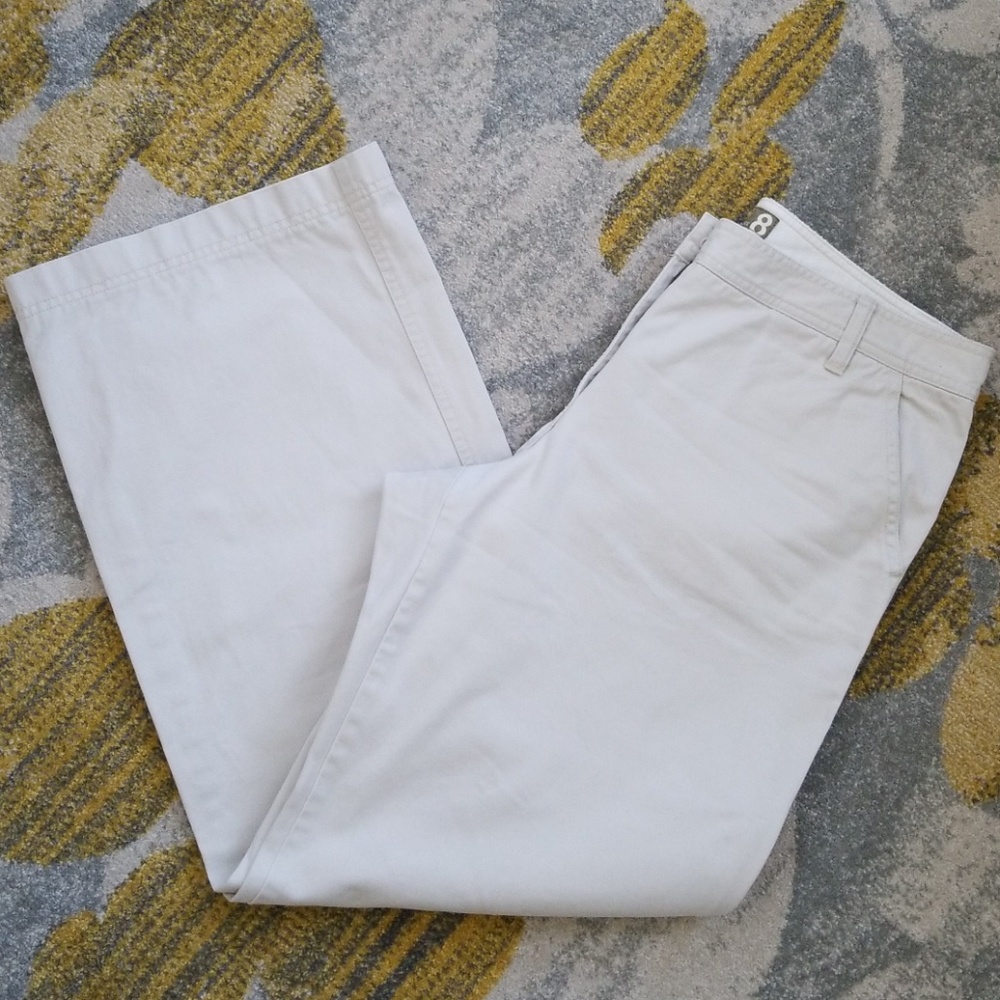 J. Crew chinos stone color twill sz 8 like new
